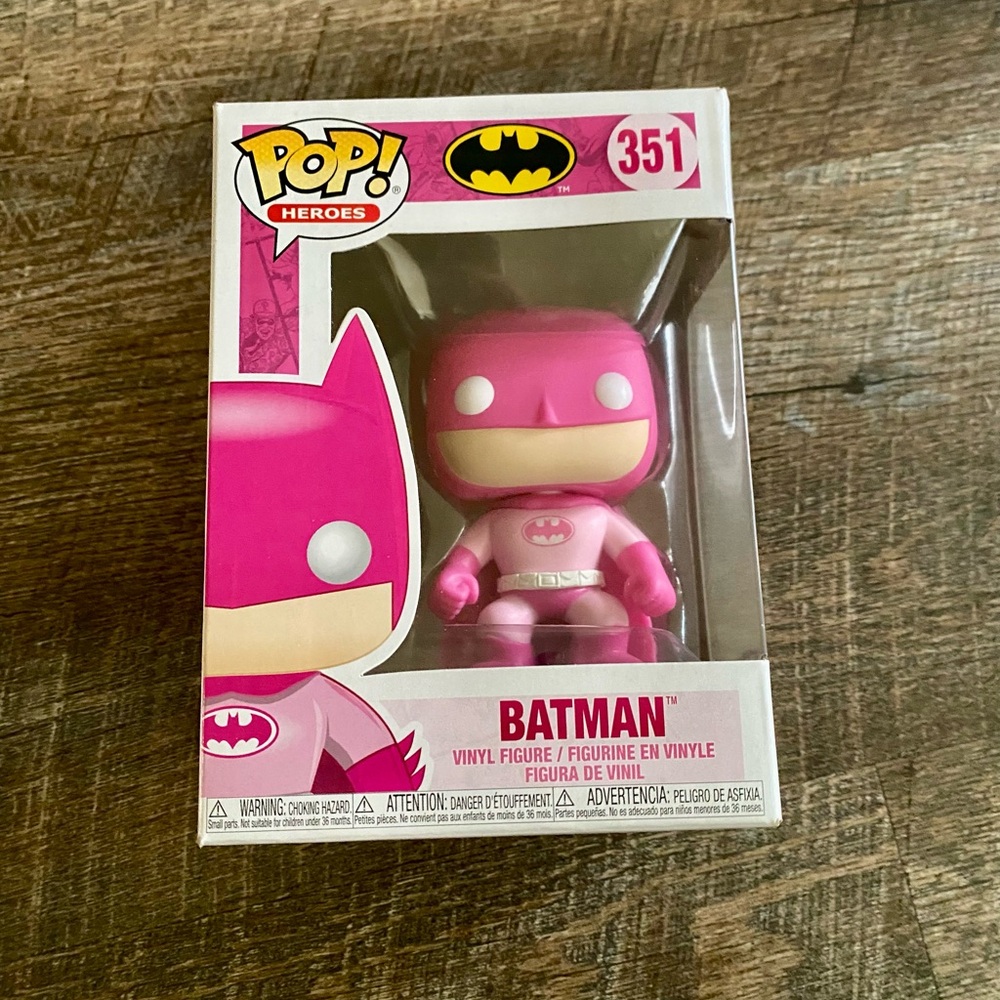 Funko Pop! Heroes: DC Universe Batman #351 Breast Cancer Awareness Unopened